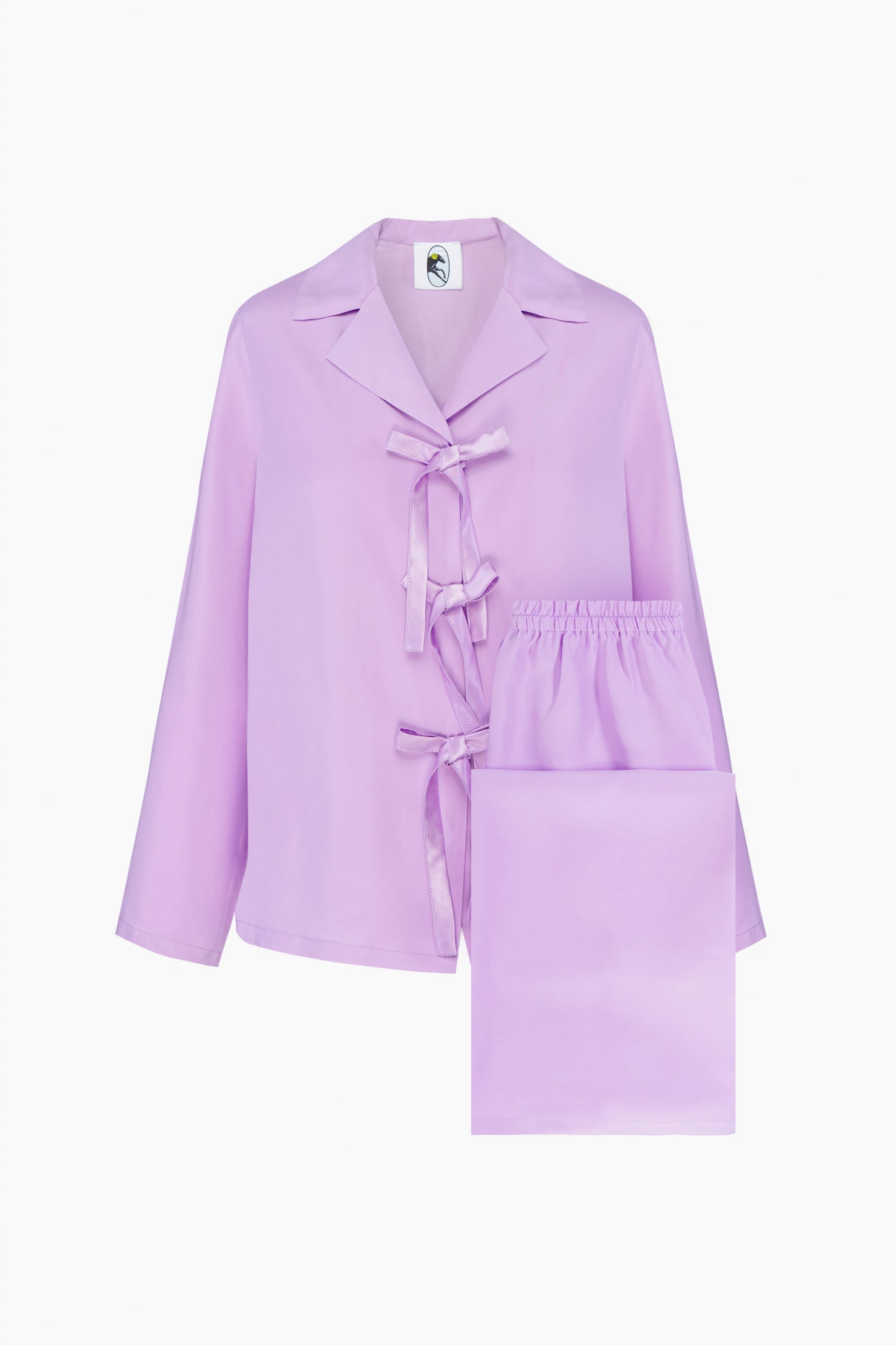 Піжама з брюками The Bow у лавандовому