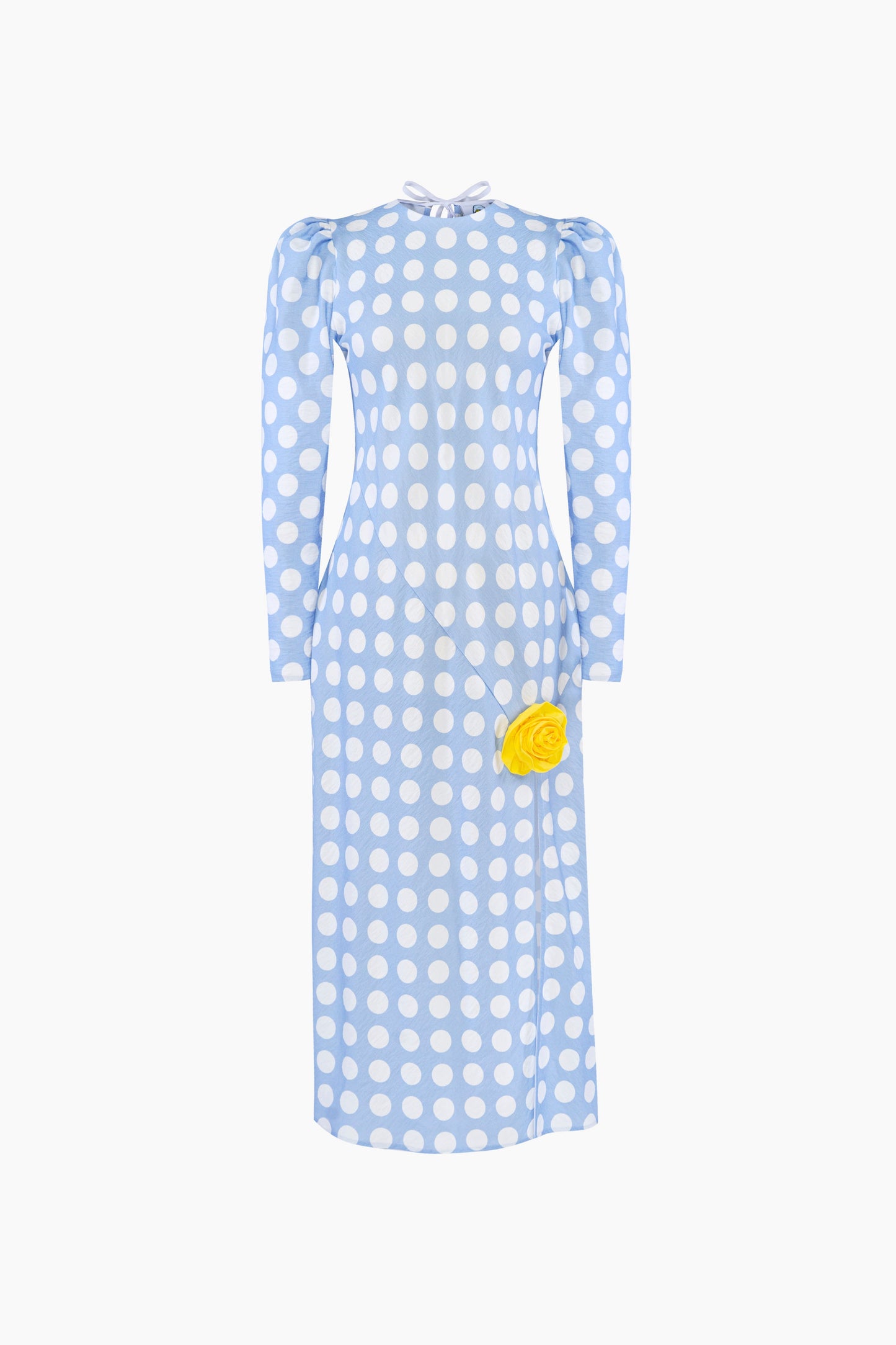 Максі-сукня Donna у блакитний горох