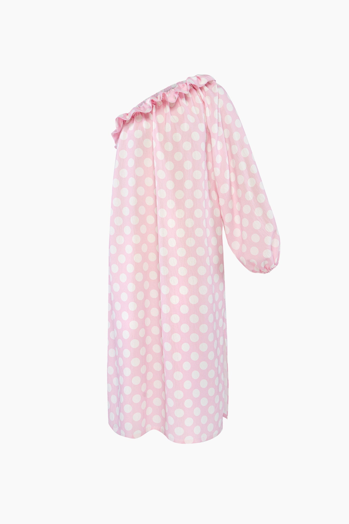 Віскозна міді сукня Gaia у рожевий горох