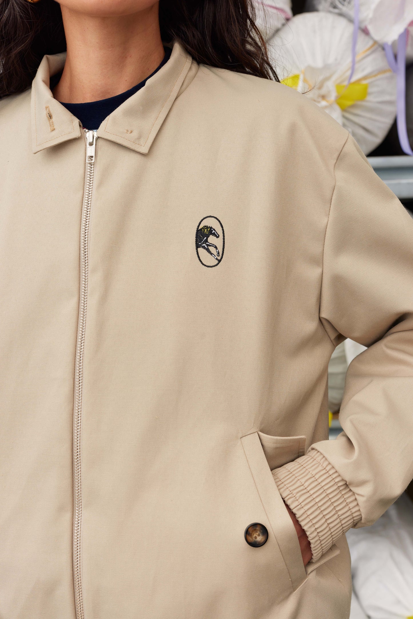 Куртка Harrington у бежевому кольорі