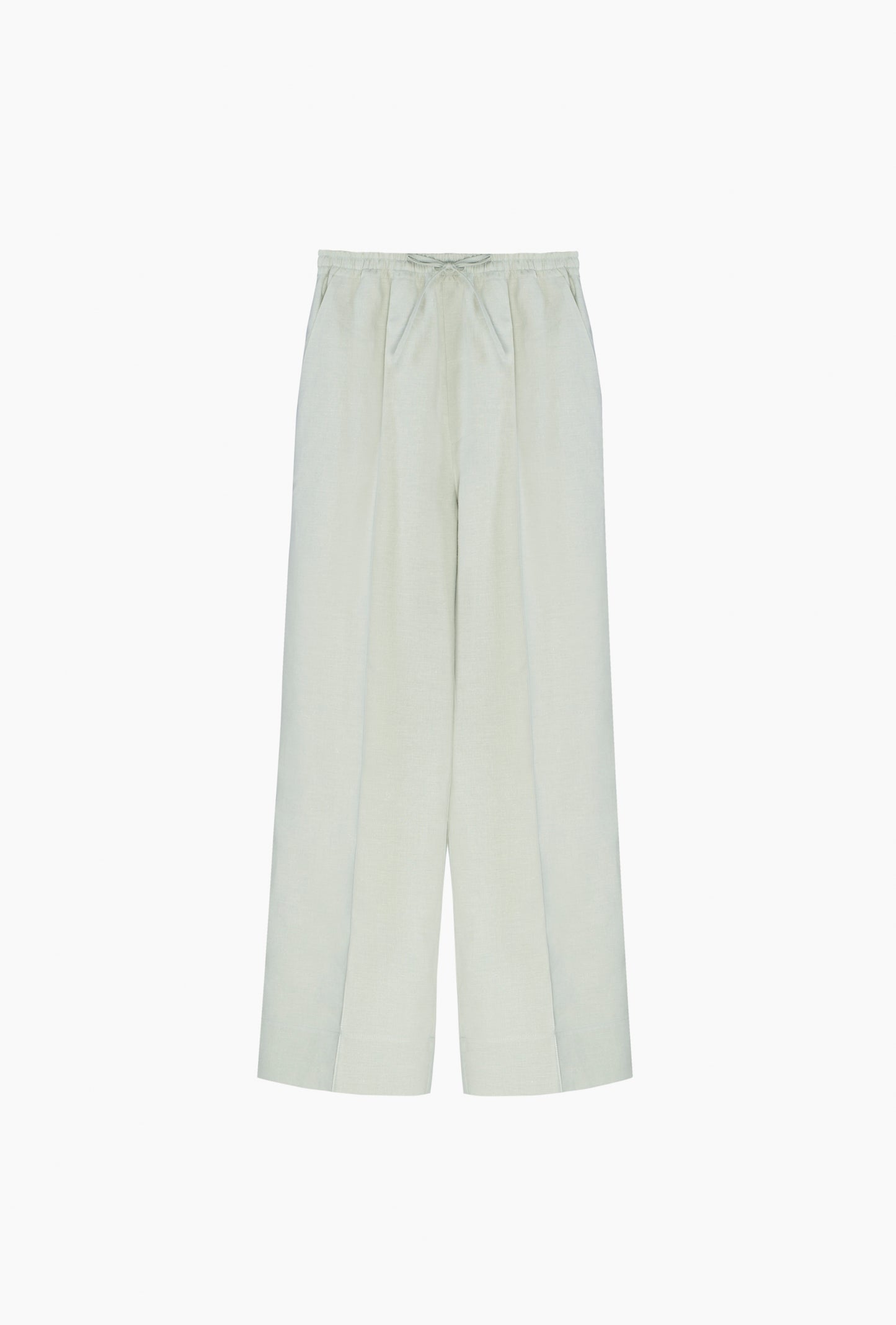 Лляні унісекс брюки у фісташковому