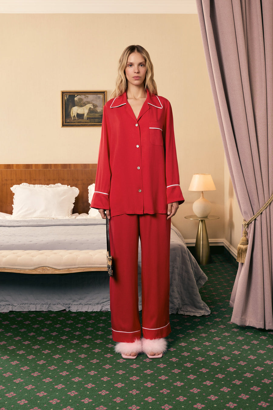 Брюки Finnegan Unisex унісекс в червоному