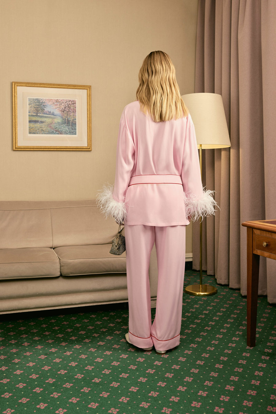 Комплект Miss Cat зі знімним пір'ям у Рожевому