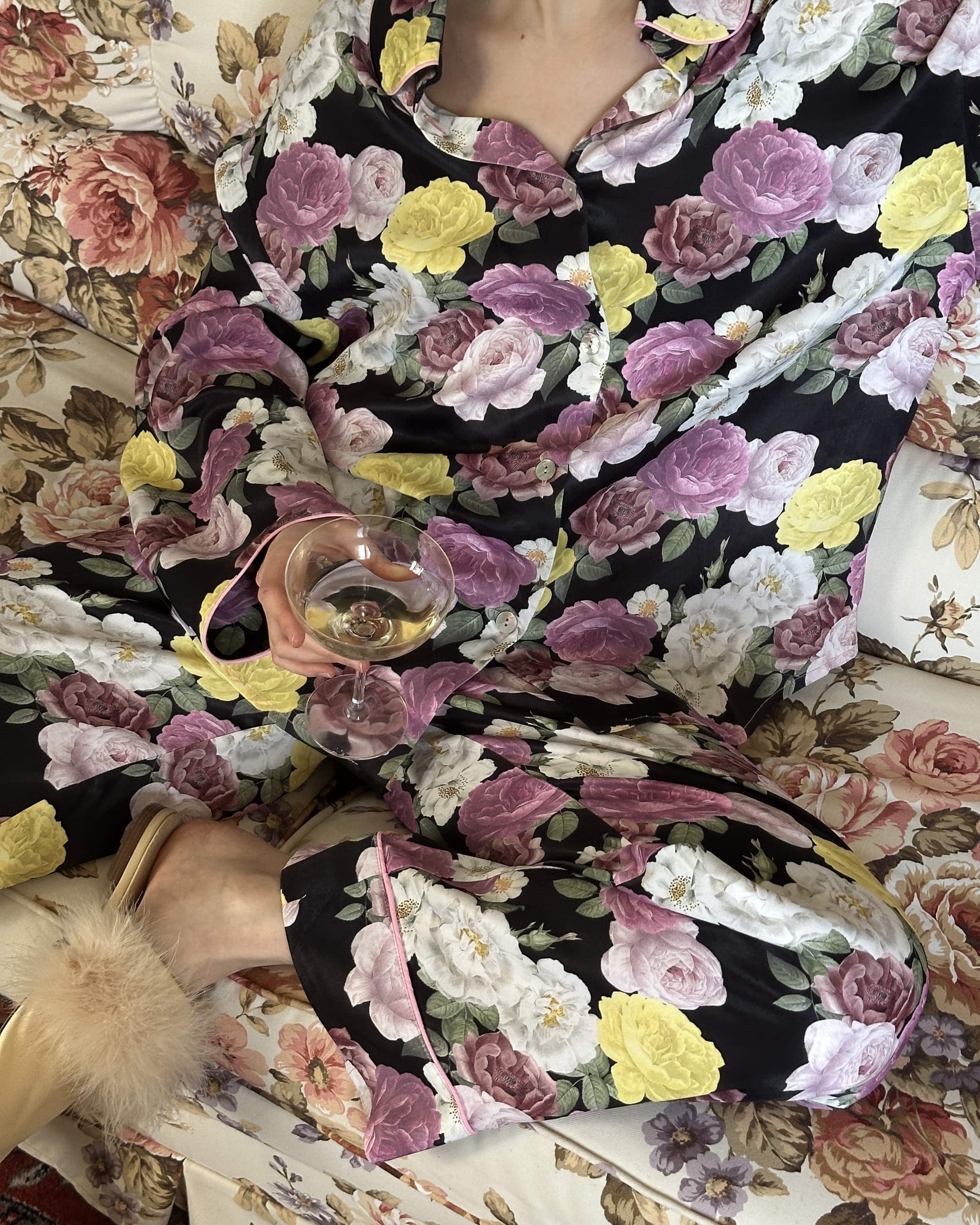 Оверсайз брюки Pastelle у принт Bloom