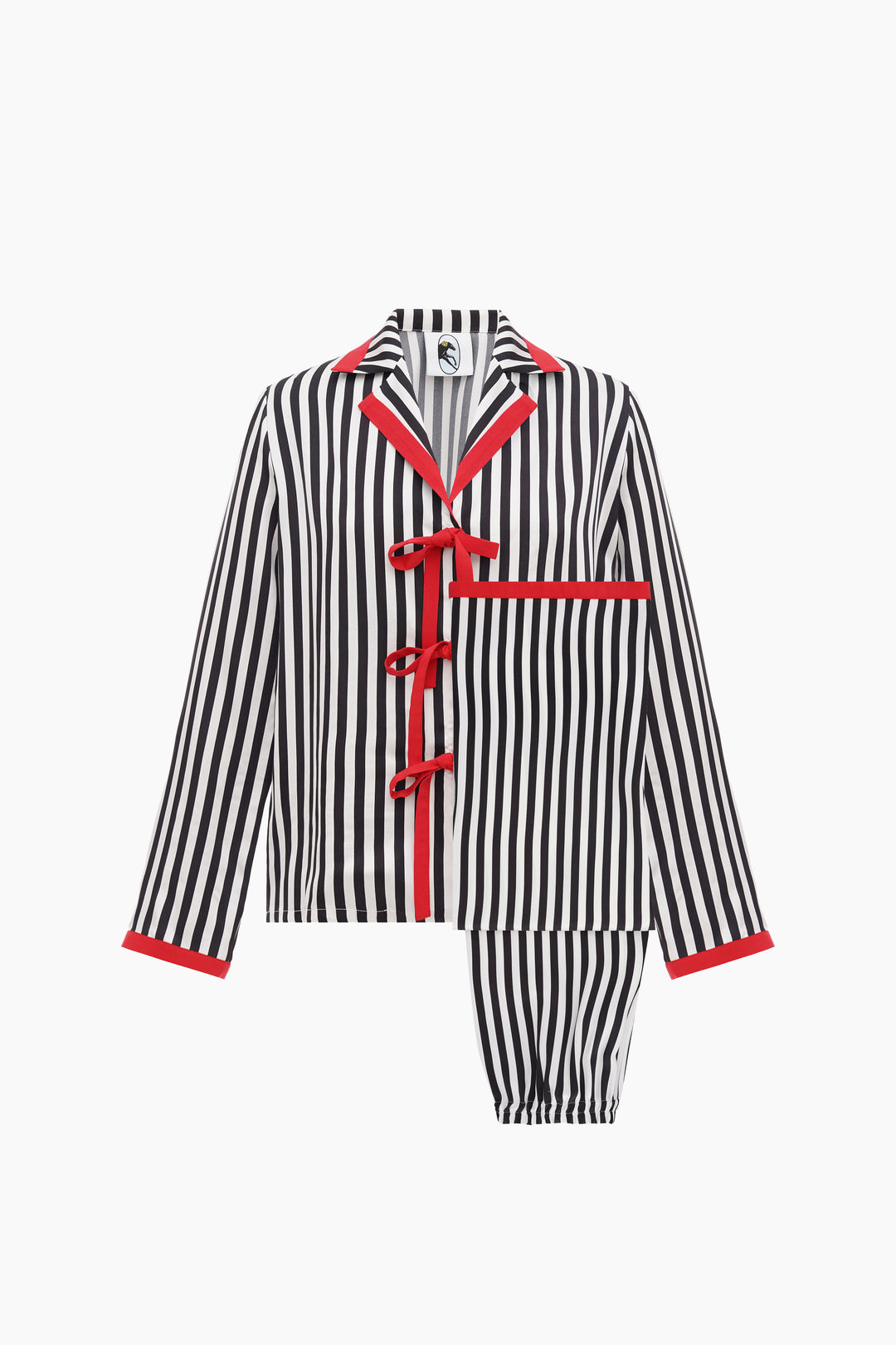 Комплект Phoenix у смужку з червоними зав'язками