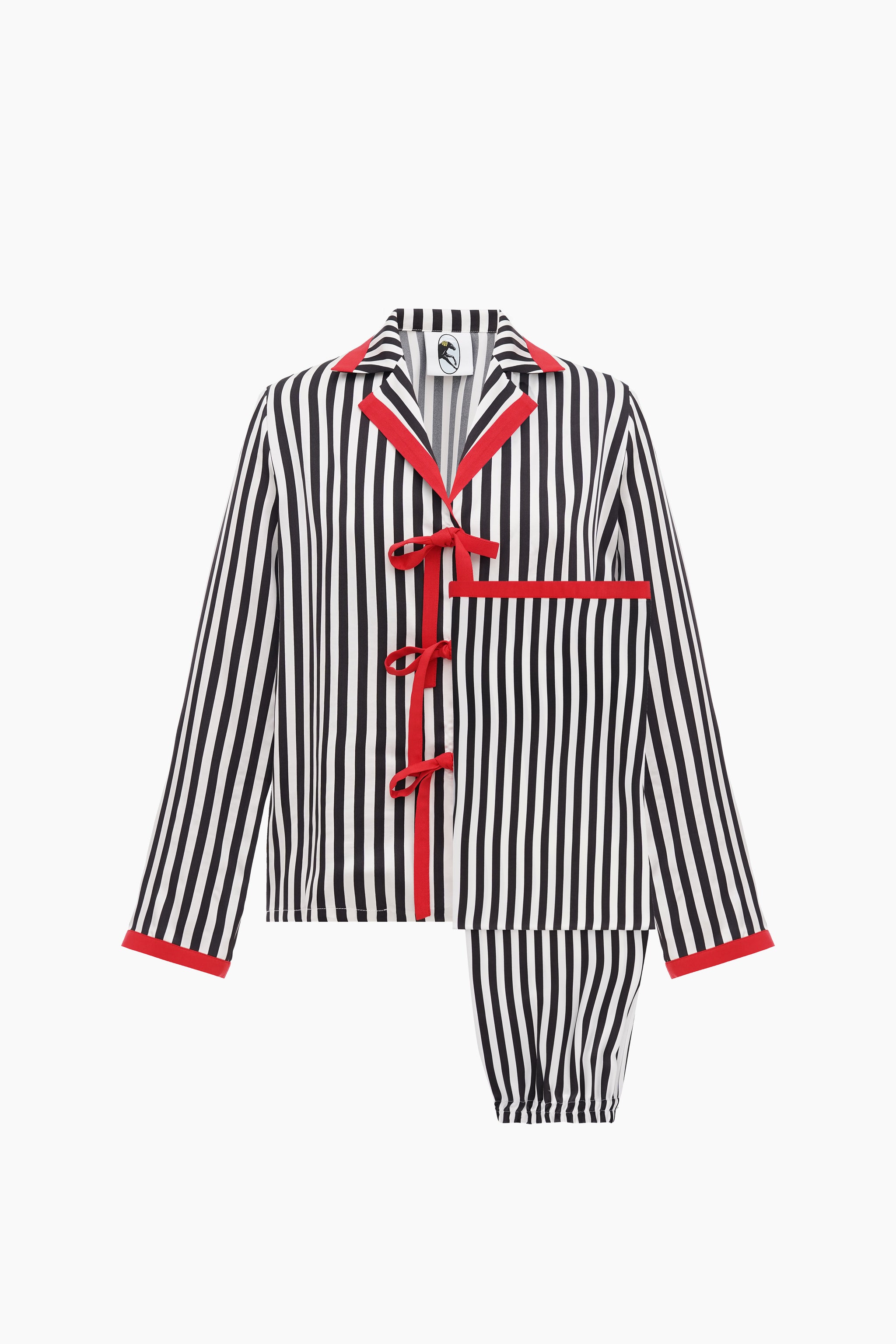 Комплект Phoenix у смужку з червоними зав'язками