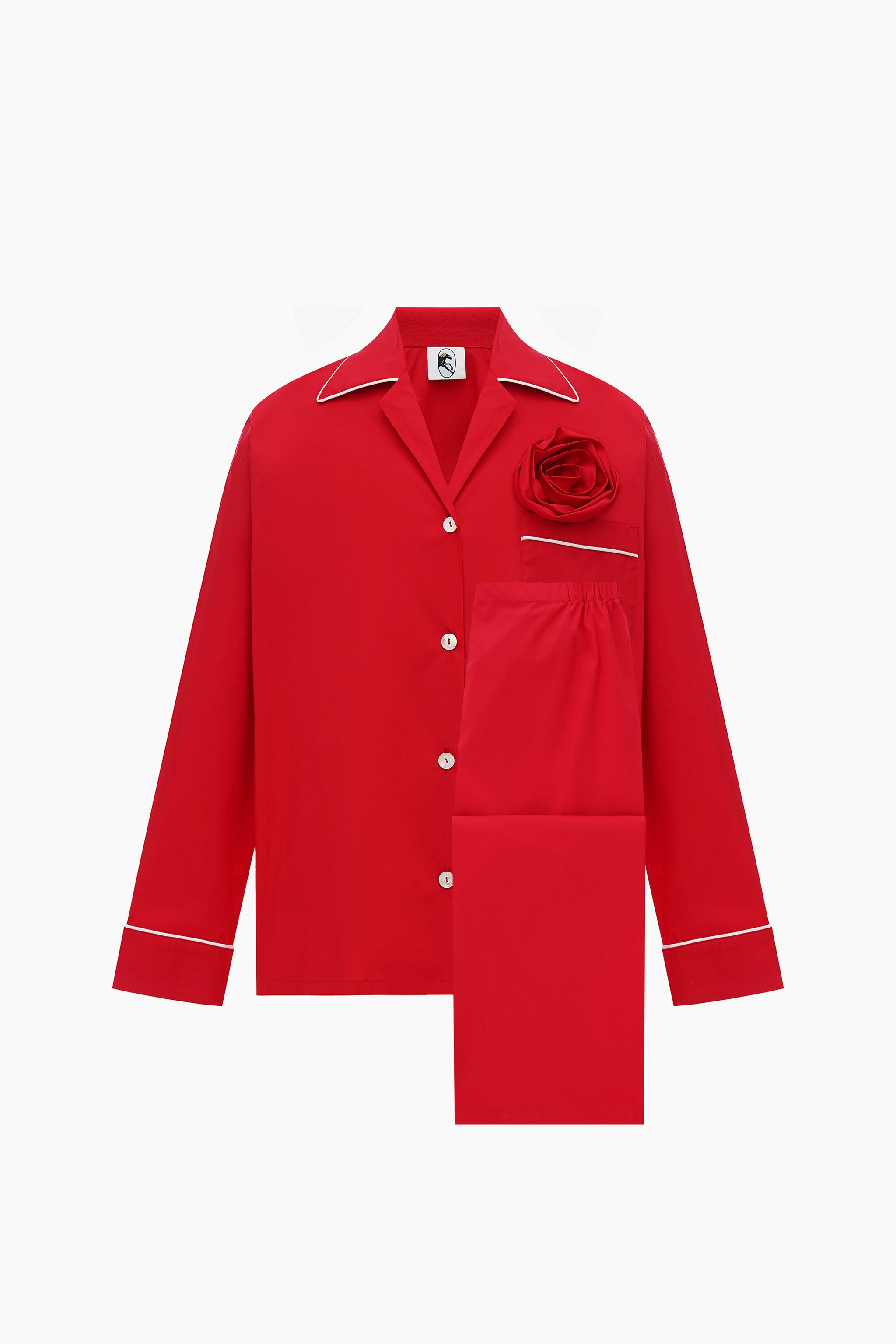 Бавовняна піжама The Rose у червоному