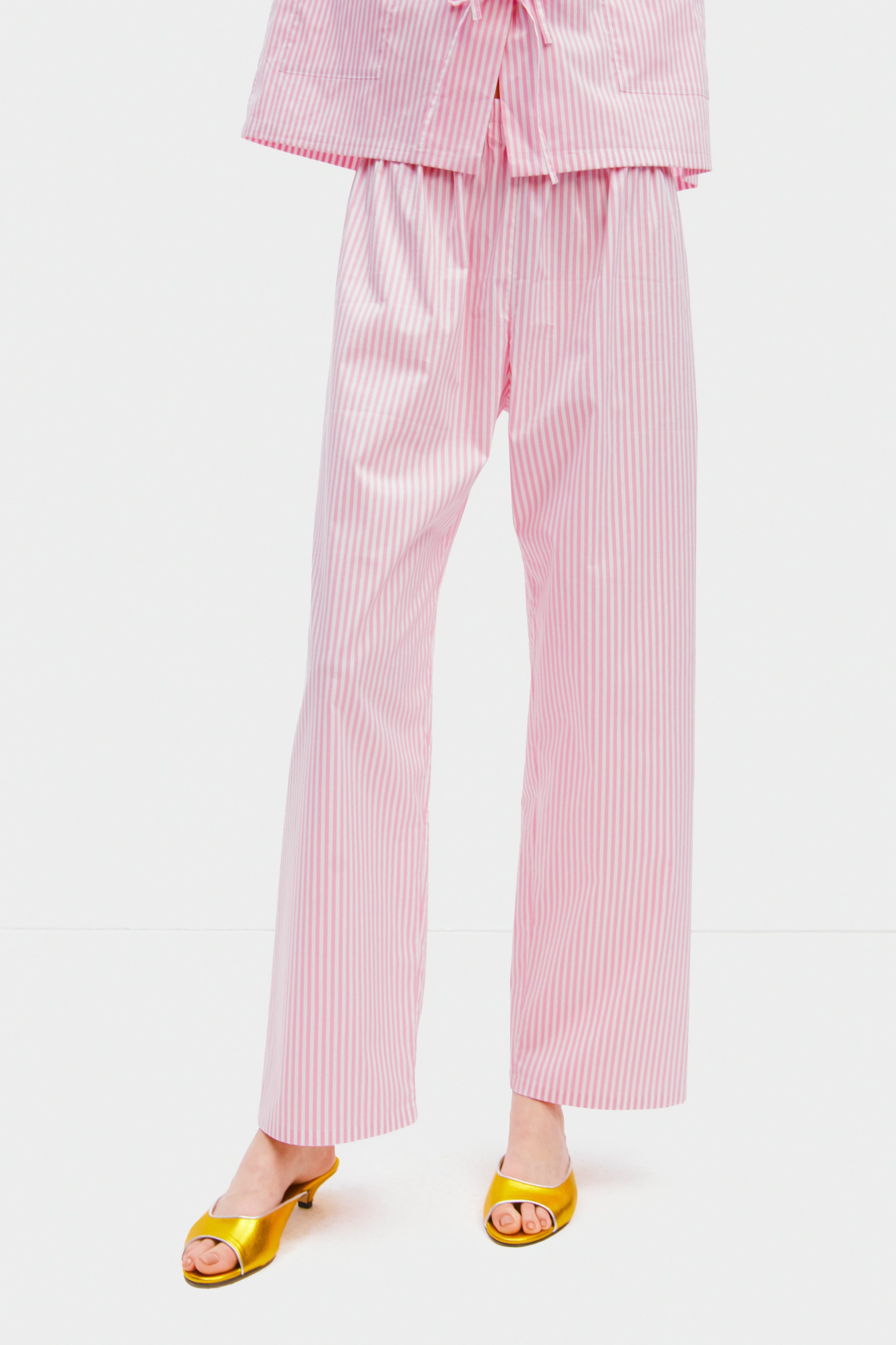 Cotton-Poplin піжама Lyra в рожеву смужку
