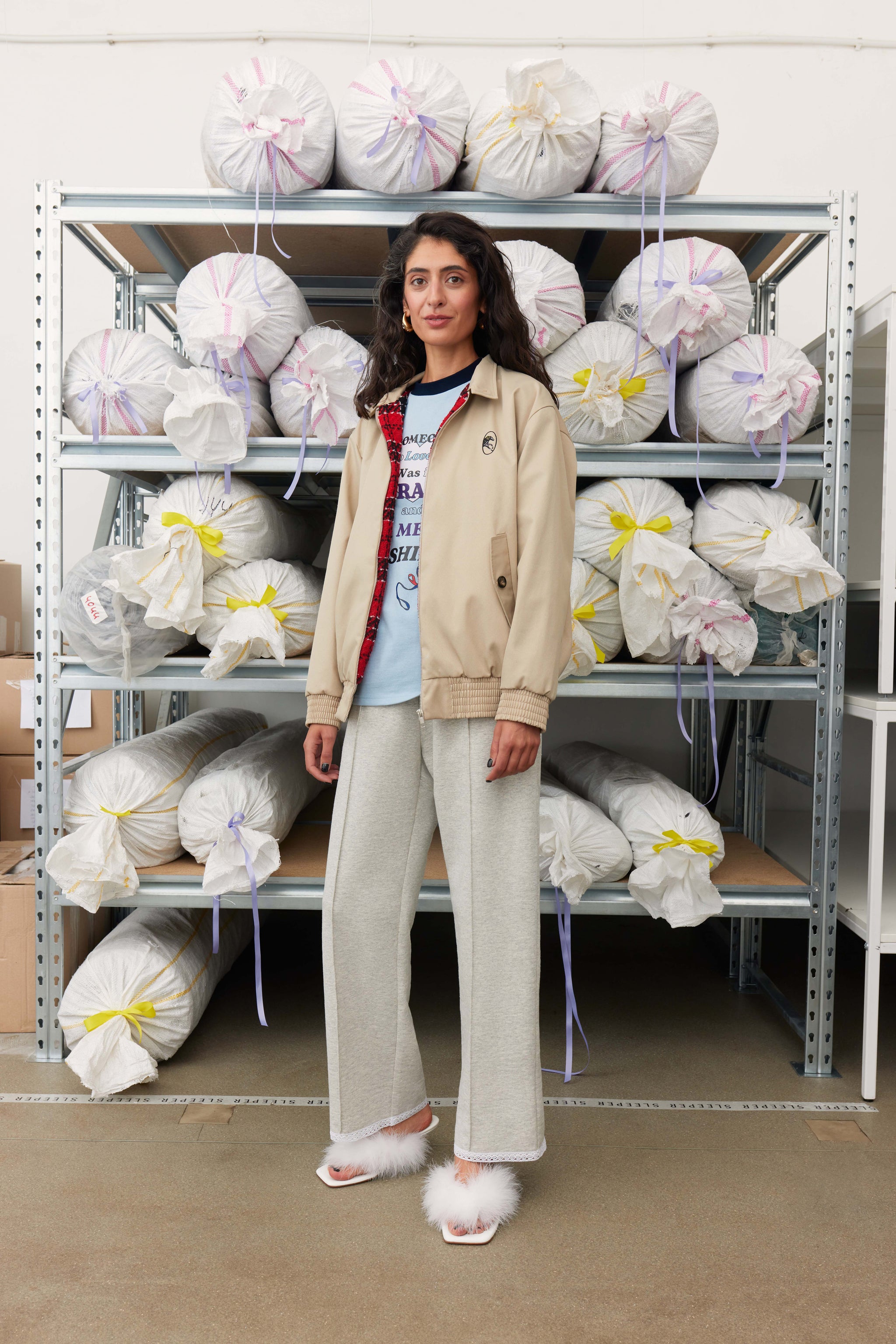 Куртка Harrington у бежевому кольорі