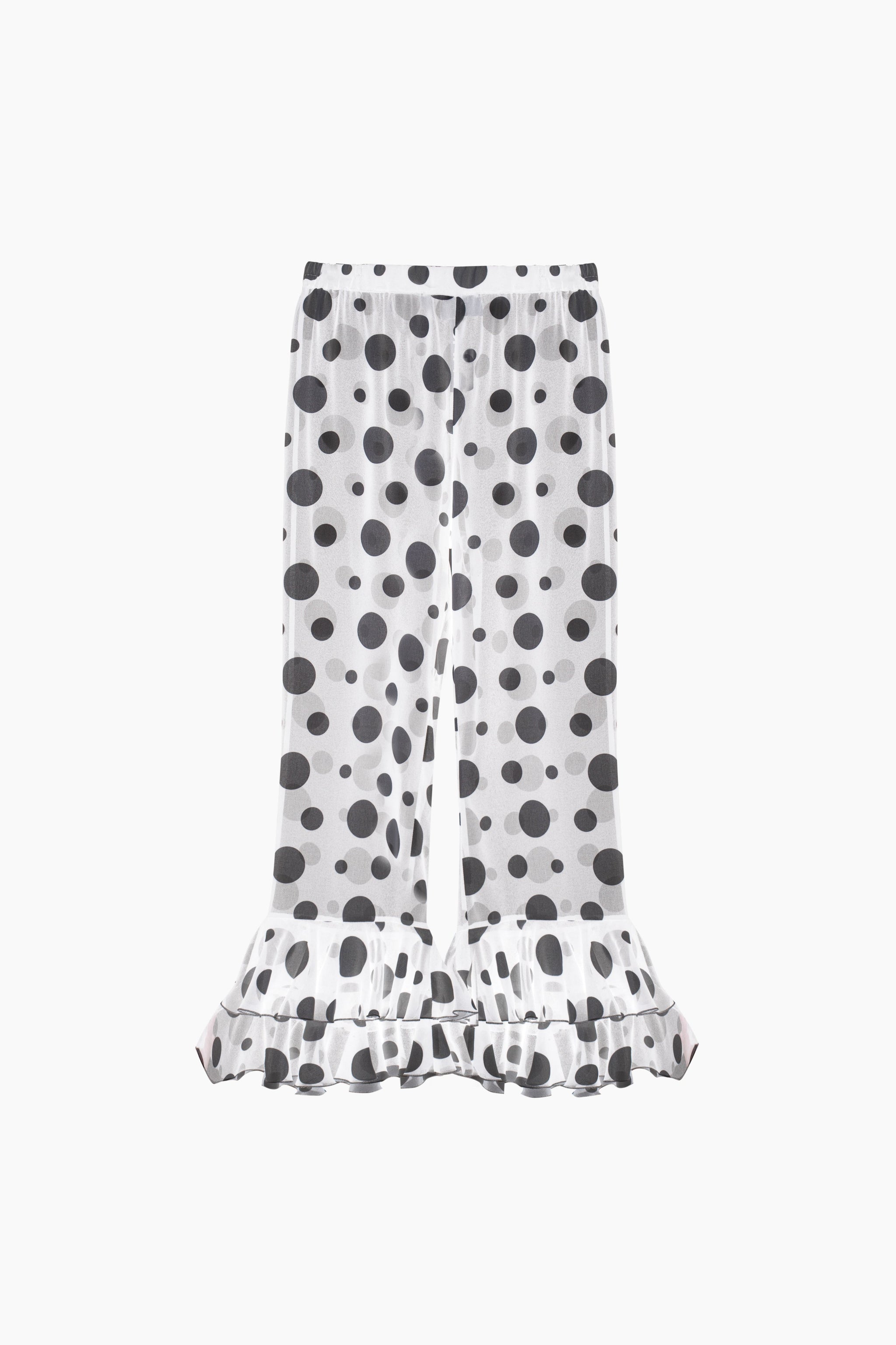 Шифонові брюки Samba з оборками в горох