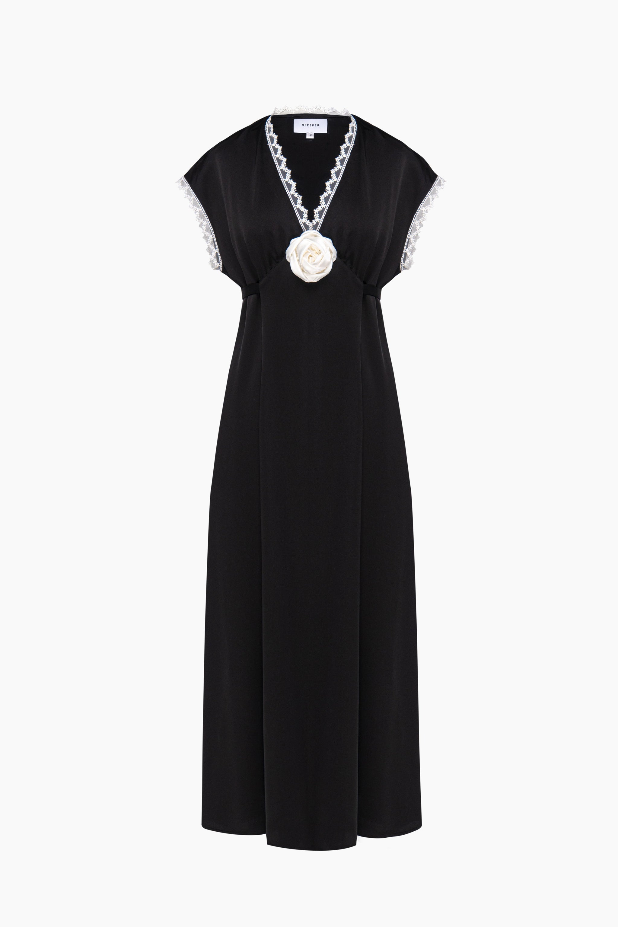 Атласна Сукня The Genus Rosa у Чорному